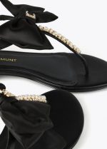 Sandalia con detalle lazo y pedrería - Imagen 6