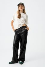 Pantalon ancho ecopiel Dries - Imagen 3