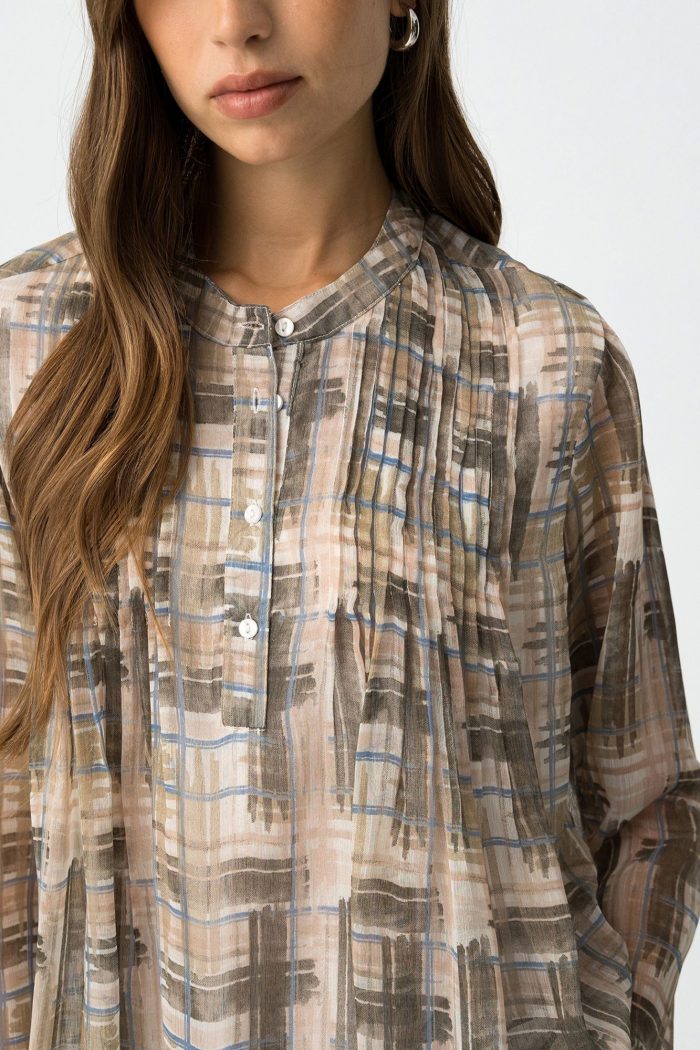 Camisa estampado cuadros Carmilde - Imagen 2