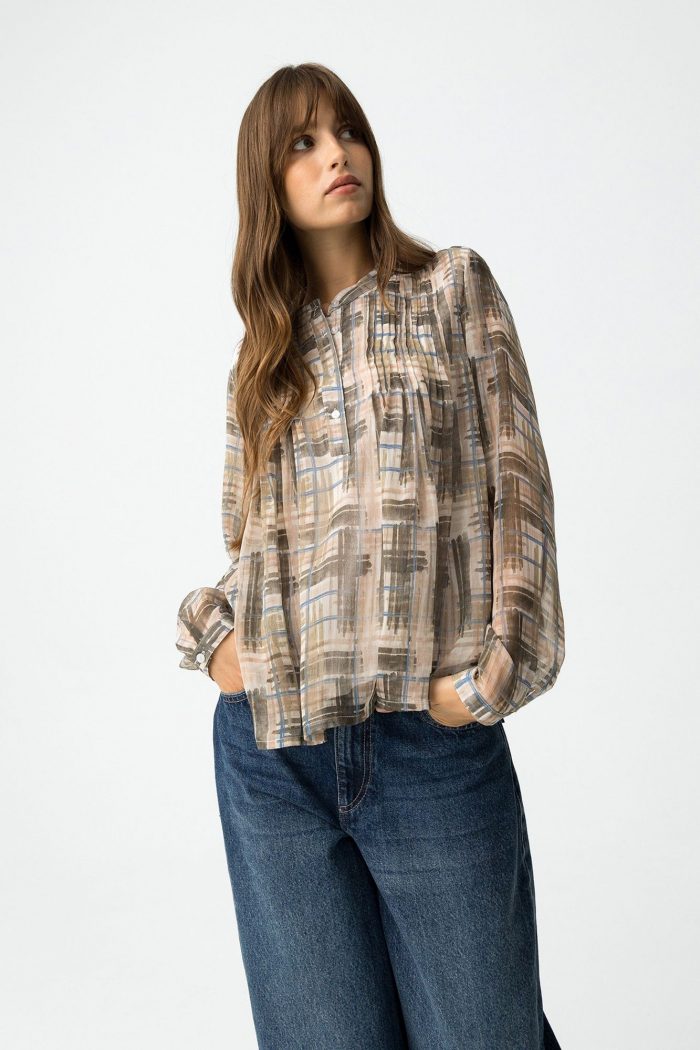 Camisa estampado cuadros Carmilde - Imagen 5