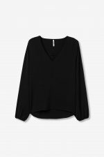 Blusa escote pico espalda plisada Kante_7 - Imagen 2