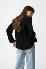 Blusa escote pico espalda plisada Kante_7