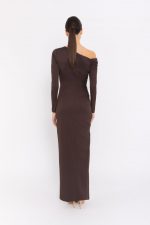 Vestido Largo Escote Asimétrico - Imagen 3