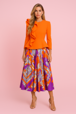 Conjunto de Falda Mikado y Top