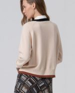 Jersey cuello redondo con contrastes de color - Imagen 3