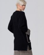 Cardigan con bolsillos y contrastes de color - Imagen 3