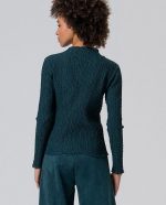 Camiseta de cuello alto con textura. - Imagen 7