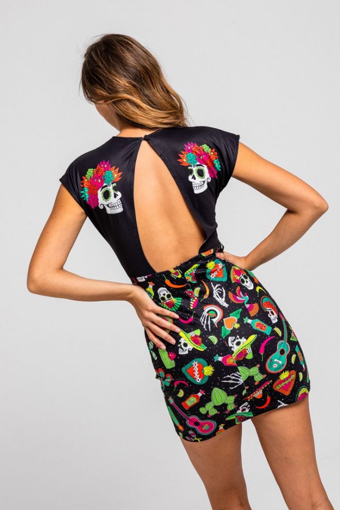 Vestido mini espalda al aire - Amor a la Mexicana - Imagen 1