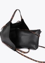 Bolso mini shopper detalles animal print - Imagen 3