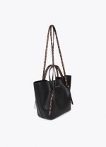 Bolso mini shopper detalles animal print - Imagen 5