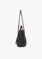 Bolso mini shopper detalles animal print - Imagen 4