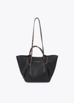 Bolso mini shopper detalles animal print