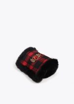 Bufanda doble cara tartan y efecto pelo - Imagen 5