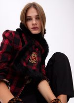 Bufanda doble cara tartan y efecto pelo - Imagen 9