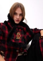Bufanda doble cara tartan y efecto pelo - Imagen 8