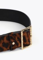 Cinturón ancho animal print - Imagen 3