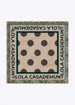 Pañuelo estampado topos y logo - Imagen 2
