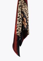 Pañuelo animal print y tartan - Imagen 3
