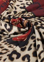 Pañuelo animal print y tartan - Imagen 2