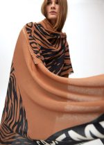 Foular estampado cebra y liso - Imagen 7