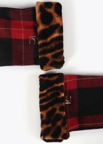 Guante combinado tartan leopardo - Imagen 2