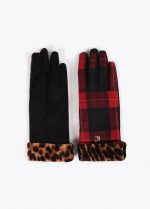 Guante combinado tartan leopardo - Imagen 9