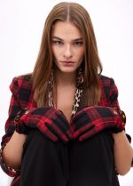 Guante combinado tartan leopardo - Imagen 7
