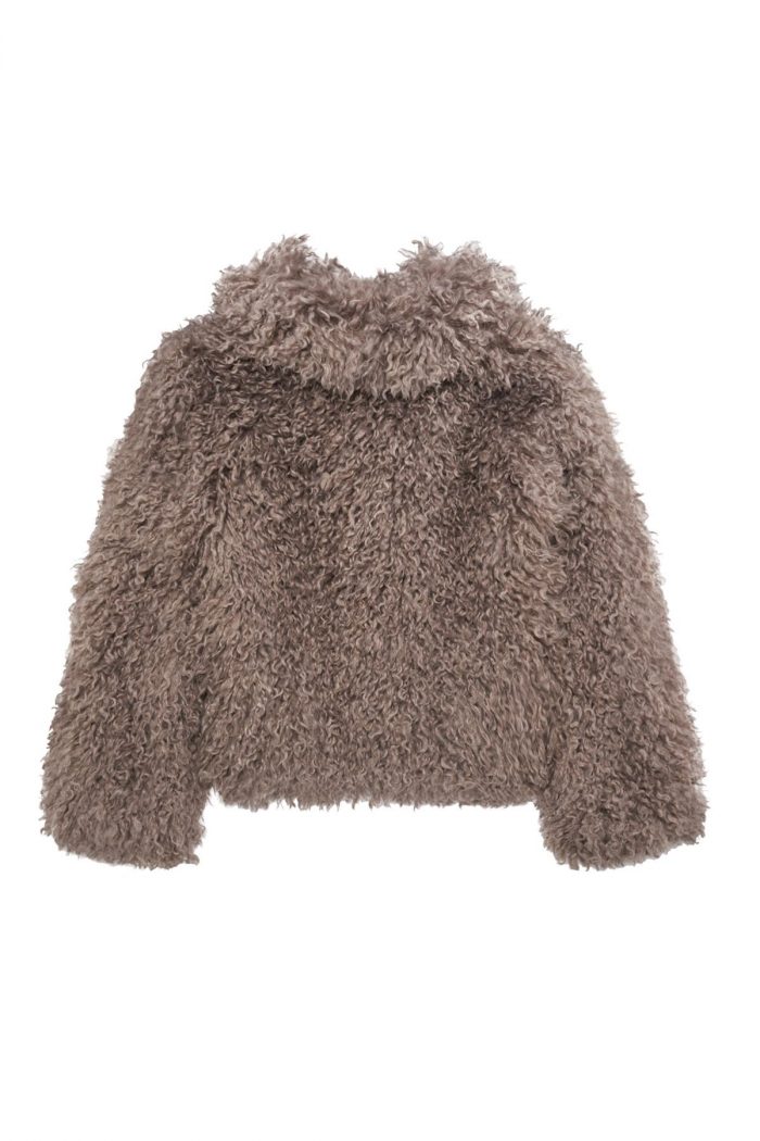 Abrigo corto pelo faux fur rizo - Imagen 3