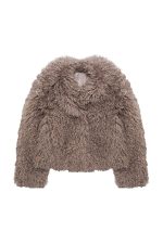 Abrigo corto pelo faux fur rizo - Imagen 7