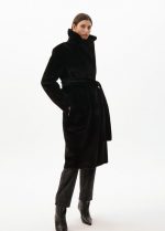 Abrigo largo doblefaz negro - Imagen 3