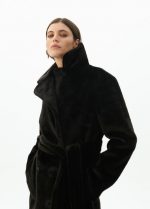 Abrigo largo doblefaz negro - Imagen 7