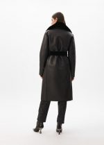 Abrigo largo doblefaz negro - Imagen 9