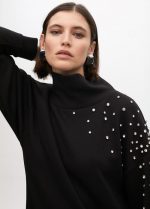 Vestido detalle joyas manga - Imagen 4