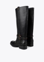 Bota alta logotipada y detalles dorados - Imagen 5