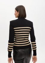 Jersey cuello alto rayas detalle botones - Imagen 6