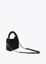 Bolso pequeño tweed asa fruncida - Imagen 6