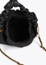 Bolso pequeño tweed asa fruncida - Imagen 7