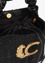 Bolso pequeño tweed asa fruncida - Imagen 8