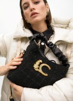Bolso pequeño tweed asa fruncida - Imagen 10