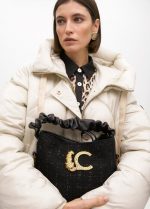 Bolso pequeño tweed asa fruncida - Imagen 11