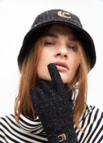 Sombrero tipo bucket tweed logo LC leopardo - Imagen 6