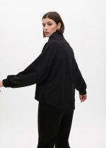 Sudadera detalle bolsillo delantero efecto piel - Imagen 5