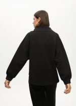 Sudadera detalle bolsillo delantero efecto piel - Imagen 6