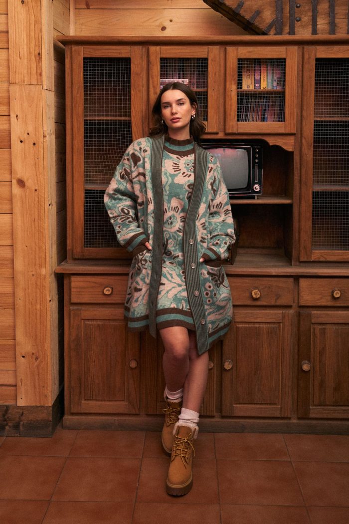 Vestido de punto flor de jade - Imagen 1