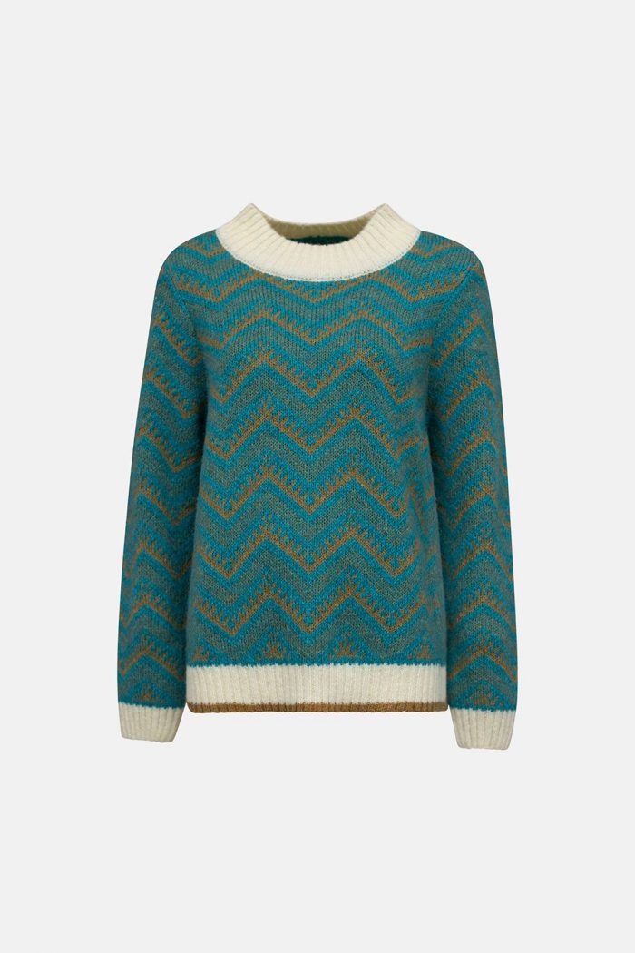 Jersey de lana Chevron - Imagen 1