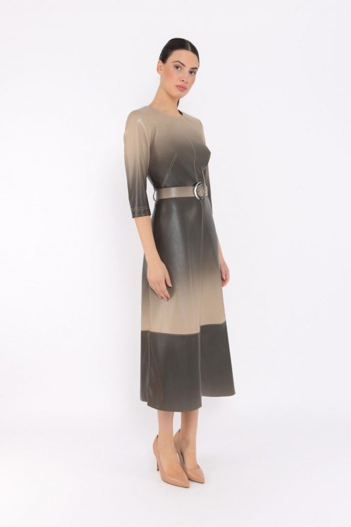 Vestido Degradados Burdeos - Imagen 1