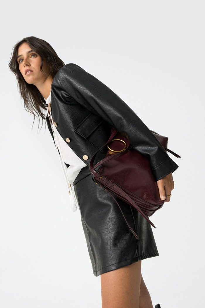 Skort efecto cocodrilo Croc_B - Imagen 8