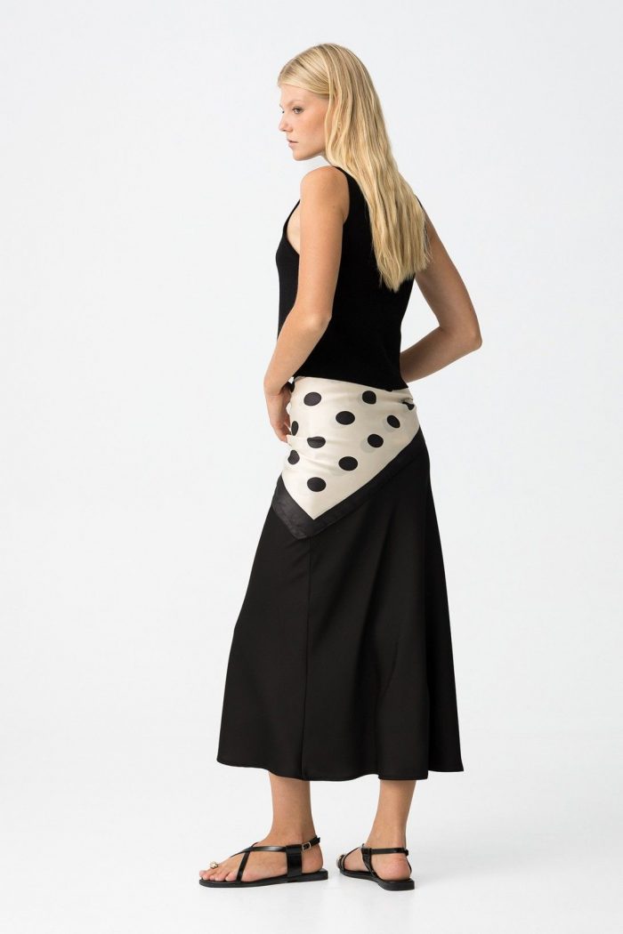 Falda midi de saten Kansas_2B - Imagen 5