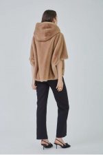 Chaqueton capa de pelo con capucha - Imagen 5