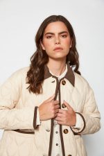 Parka estilo barbour con cuello de pana - Imagen 3